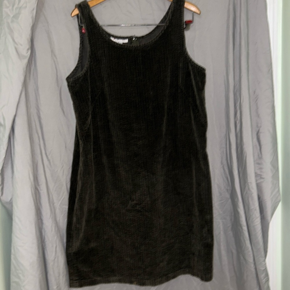 Vintage Talbots Green Corduroy Dress